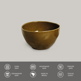 BOWL ORGANIC STONEWARE Ø 5.24" AMBER