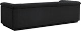 Cascade Boucle Fabric Sofa - Modern Elegance with Curved Arms and Deep Channel Tufting for Comfort