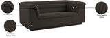 Cascade Loveseat - Modern Curved Arm Design with Deep Channel Tufting for Ultimate Comfort and Style