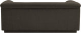 Cascade Loveseat - Modern Curved Arm Design with Deep Channel Tufting for Ultimate Comfort and Style
