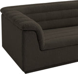 Cascade Loveseat - Modern Curved Arm Design with Deep Channel Tufting for Ultimate Comfort and Style