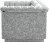 Cascade Loveseat - Modern Curved Arm Design with Deep Channel Tufting for Ultimate Comfort and Style