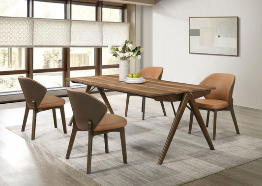 Randolph 5-Piece Smart Top Rectangular Dining Set Sheesham and Brown