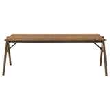 Randolph 82-inch Smart Top Rectangular Dining Table Sheesham and Brown