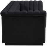 Cascade Boucle Fabric Sofa - Modern Elegance with Curved Arms and Deep Channel Tufting for Comfort