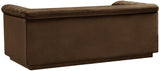 Cascade Loveseat - Modern Curved Arm Design with Deep Channel Tufting for Ultimate Comfort and Style