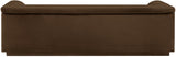 Cascade Boucle Fabric Sofa - Modern Elegance with Curved Arms and Deep Channel Tufting for Comfort