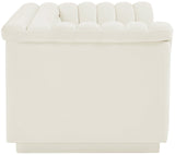 Cascade Loveseat - Modern Curved Arm Design with Deep Channel Tufting for Ultimate Comfort and Style