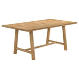Duncan 7-Piece Rectangular Wood Dining Table Set – Washed Oak