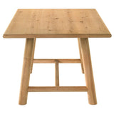 Duncan 7-Piece Rectangular Wood Dining Table Set – Washed Oak