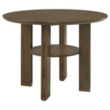 Ottowa 5-Piece Round Counter Height Dining Room Set – Brown