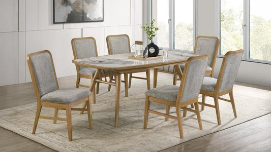 Croyden 7-Piece Rectangular Dining Set – Weathered Natural