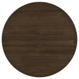 Hamlyn 5-Piece Round Wood Dining Set Black and Walnut