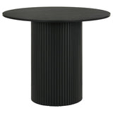 Hamlyn 5-Piece Round Wood Counter Height Dining Set Cream and Black