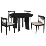 Strouse 5-Piece Dining Set Wheat and Black