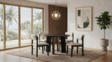 Strouse 5-Piece Dining Set – Cream and Black