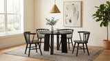 Strouse 5-Piece Dining Set – Black