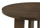 Strouse 47-inch Round Wood Dining Room Table Walnut