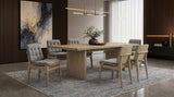 Decker 7-Piece 82-Inch Rectangular Dining Set – Grey and Natural Oak