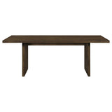Decker 7-Piece 82-Inch Rectangular Dining Set Black and Walnut