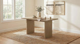Decker 70-inch Rectangular Wood Counter Height Dining Table - Natural Oak