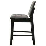 Redbridge Upholstered Counter Chair Grey and Black (Set of 2)