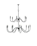 Tirrell Large Black Chandelier