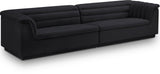 Cascade Modular Sofa - Elegant Curved Design with Deep Channel Tufting for Ultimate Comfort and Style