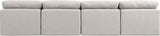 Indulge - Linen 4 Seat Modular Armless Sofa