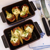 STAUB Cast Iron 0.25-qt Mini Rectangular Baker - Set of 6 - Matte Black