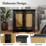 Storage Cabinet Set of 2, Sideboard Cabinet with Doors