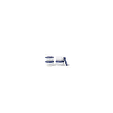 8 Piece Set (7Oz) Round Glass Storage Containers With Lids, Blue