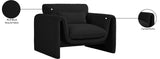 Stylus Boucle Fabric Upholstered Chair