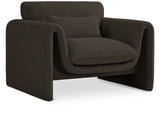Stylus Boucle Fabric Upholstered Chair