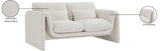 Stylus 64" Boucle Fabric Upholstered Loveseat