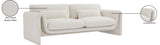 Stylus 86" Boucle Fabric Upholstered Sofa