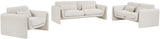 Stylus 86" Boucle Fabric Upholstered Sofa
