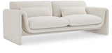 Stylus 86" Boucle Fabric Upholstered Sofa