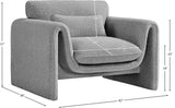 Stylus Boucle Fabric Upholstered Chair