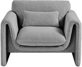 Stylus Boucle Fabric Upholstered Chair