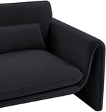 Sloan Velvet Accent Chair - Elegant Contemporary Design with Soft Cushions for Ultimate Comfort
