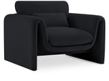 Sloan Velvet Accent Chair - Elegant Contemporary Design with Soft Cushions for Ultimate Comfort