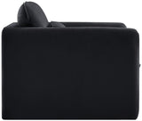 Sloan Velvet Accent Chair - Elegant Contemporary Design with Soft Cushions for Ultimate Comfort