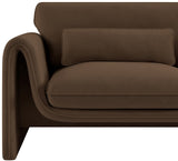 Sloan Velvet Accent Chair - Elegant Contemporary Design with Soft Cushions for Ultimate Comfort