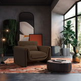 Sloan Velvet Accent Chair - Elegant Contemporary Design with Soft Cushions for Ultimate Comfort