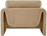 Sloan Velvet Accent Chair - Elegant Contemporary Design with Soft Cushions for Ultimate Comfort