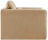 Sloan Velvet Accent Chair - Elegant Contemporary Design with Soft Cushions for Ultimate Comfort