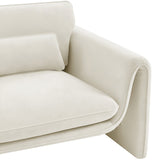 Sloan Velvet Accent Chair - Elegant Contemporary Design with Soft Cushions for Ultimate Comfort