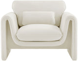 Sloan Velvet Accent Chair - Elegant Contemporary Design with Soft Cushions for Ultimate Comfort