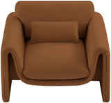 Sloan Velvet Accent Chair - Elegant Contemporary Design with Soft Cushions for Ultimate Comfort